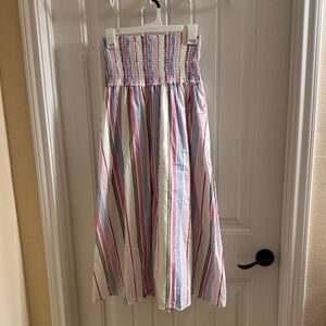Hill House Multicolor Striped A-Line Skirt